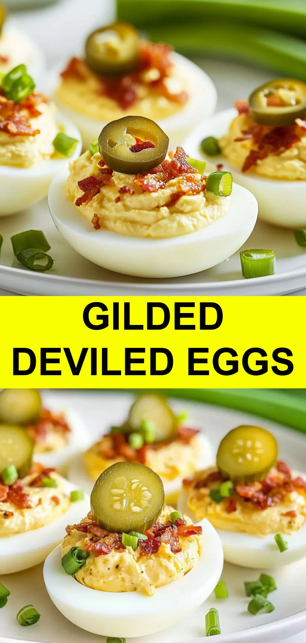 Gilded Deviled Eggs