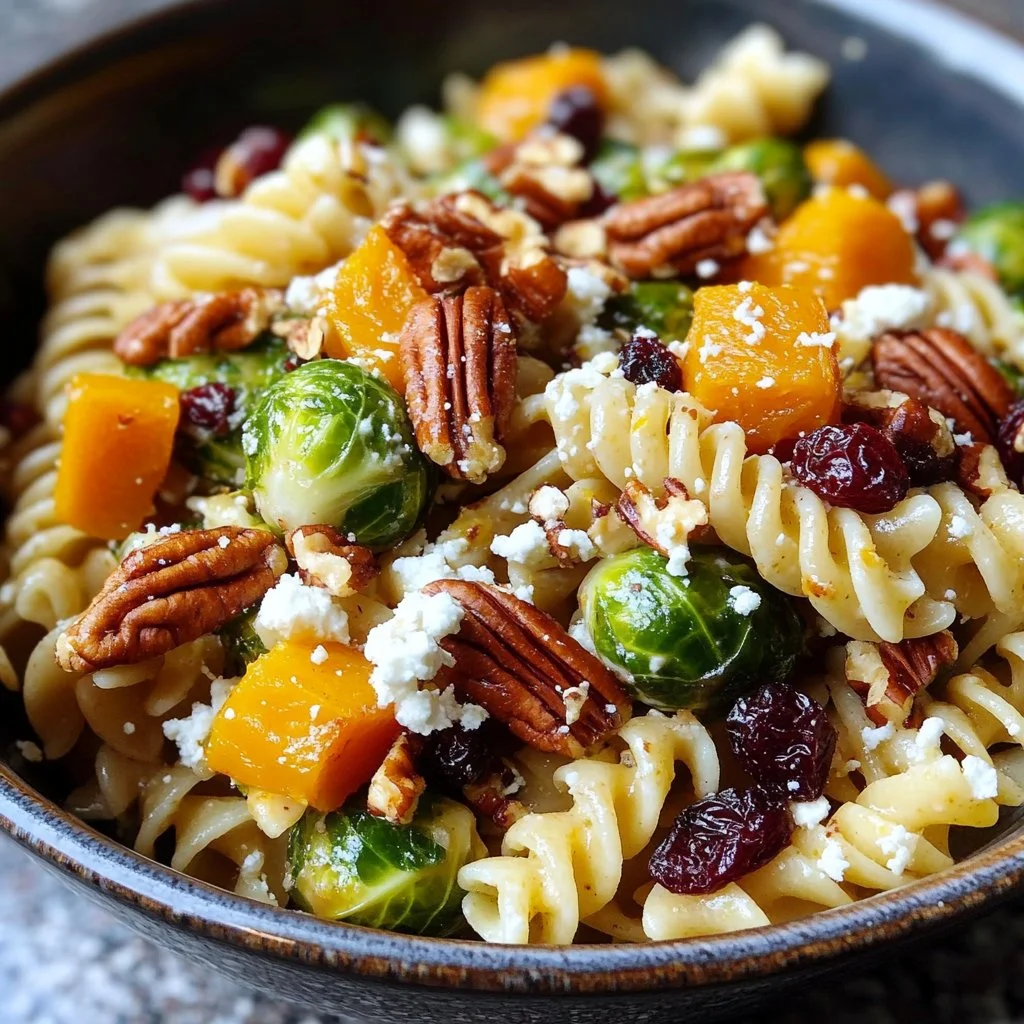 Harvest Time Pasta Salad with fresh vegetables and colorful pasta mix