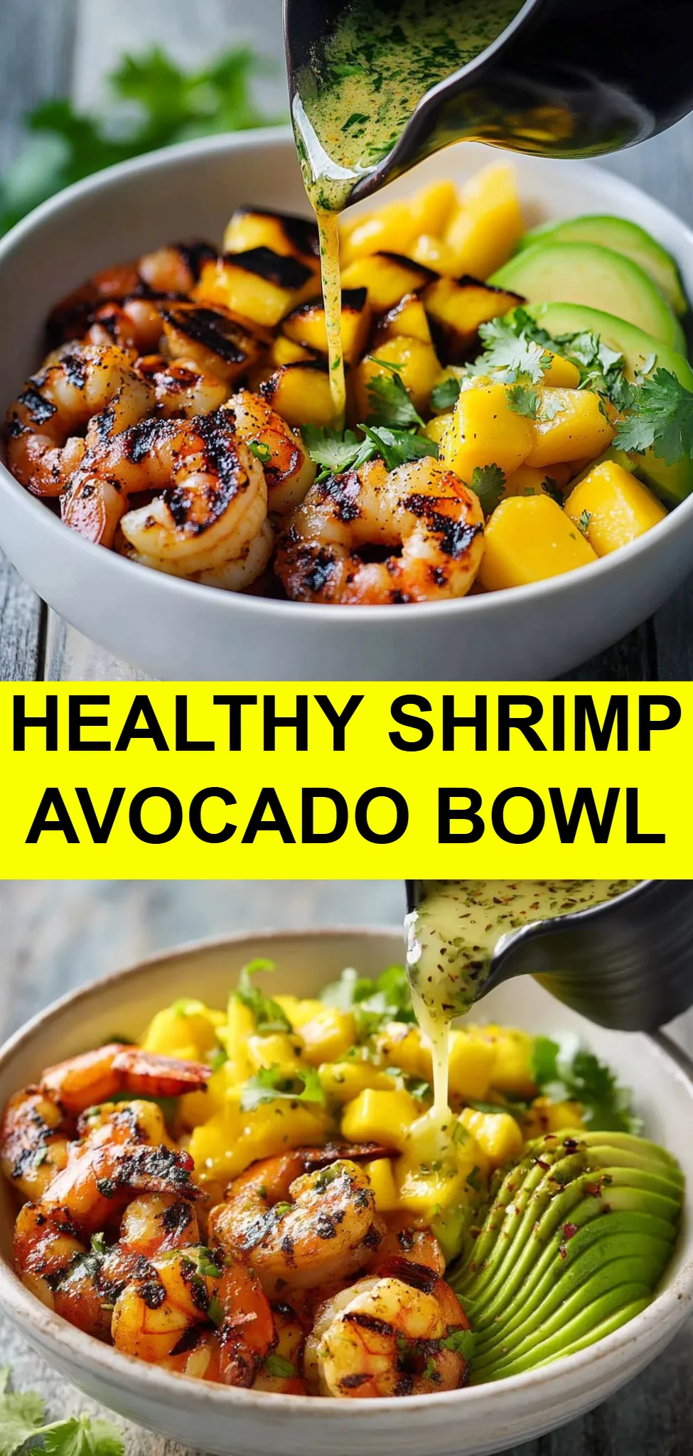 Healthy Shrimp Avocado Bowl