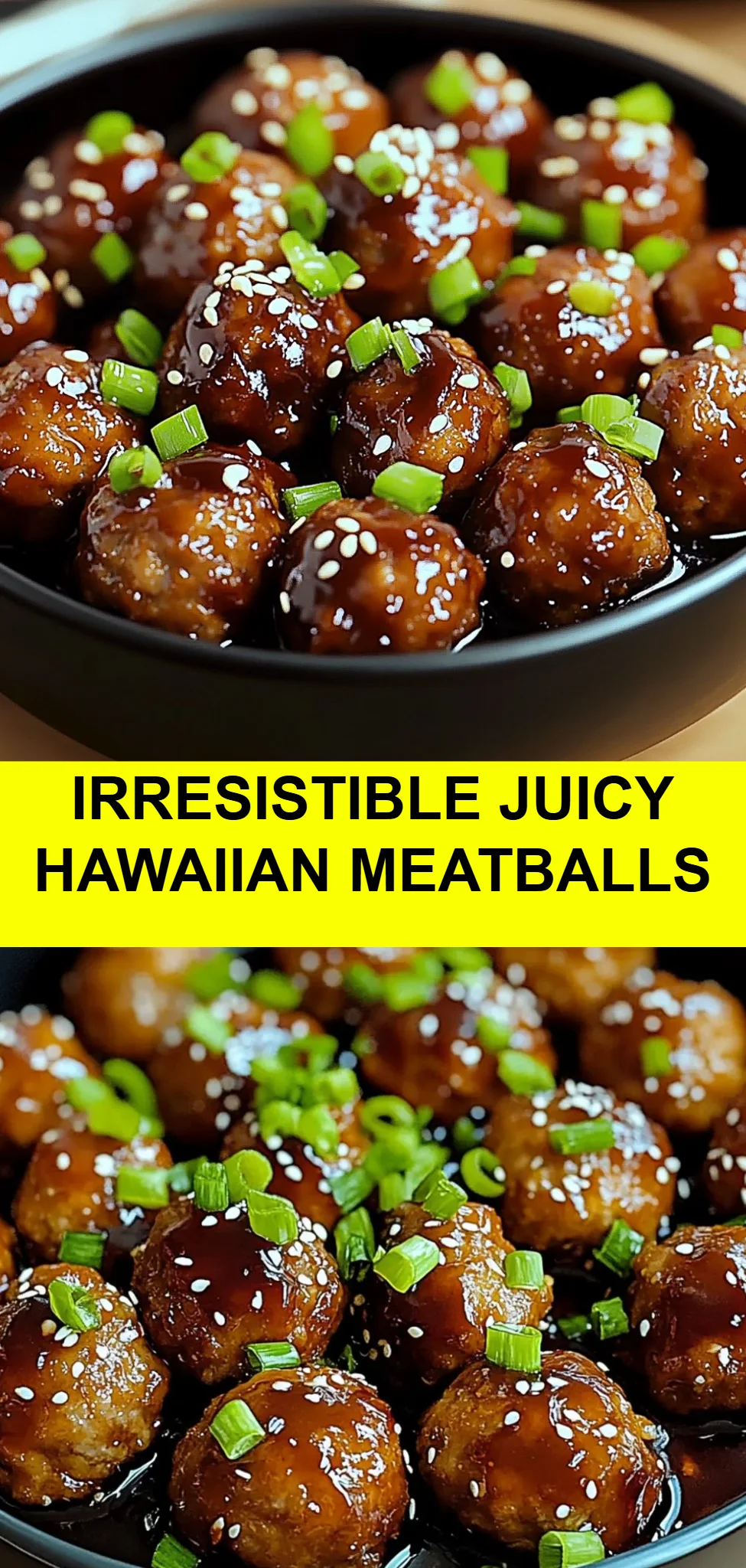 Irresistible Juicy Hawaiian Meatballs