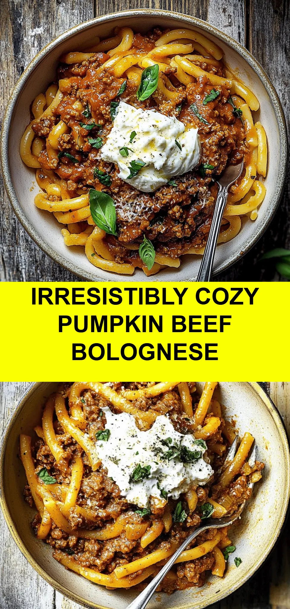 Irresistibly Cozy Pumpkin Beef Bolognese
