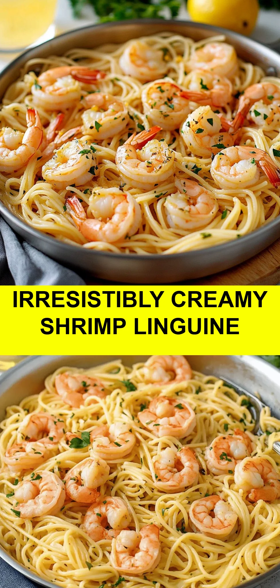 Irresistibly Creamy Shrimp Linguine