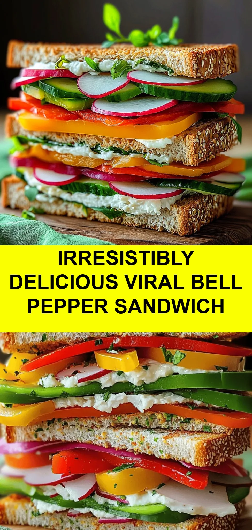 Irresistibly Delicious Viral Bell Pepper Sandwich