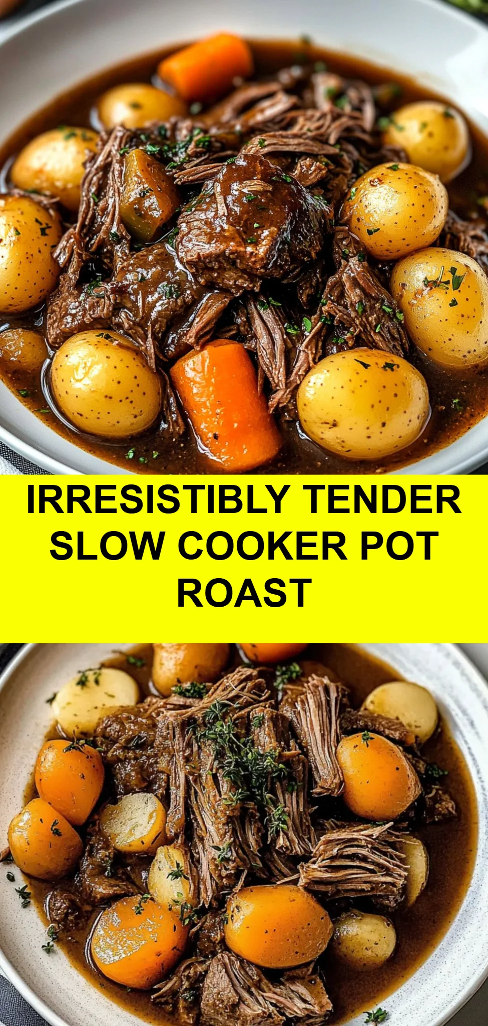 Irresistibly Tender Slow Cooker Pot Roast