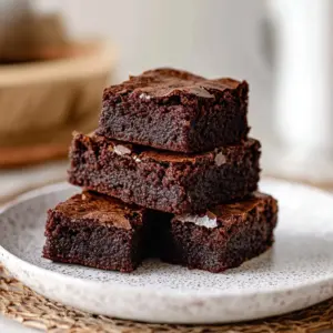 Delicious keto brownies served on a plate