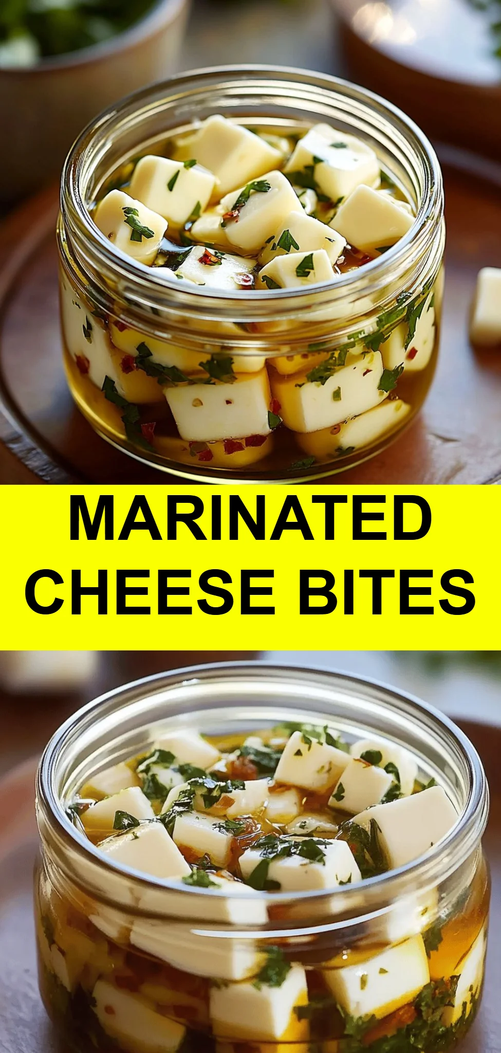 Marinated Cheese Bites