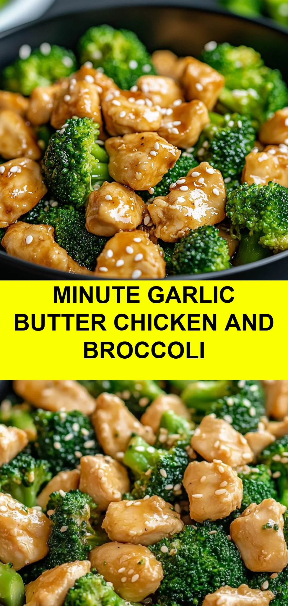 Minute Garlic Butter Chicken and Broccoli