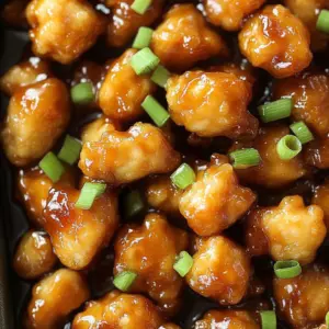 Orange-Glazed Baked Chicken served on a plate with fresh herbs