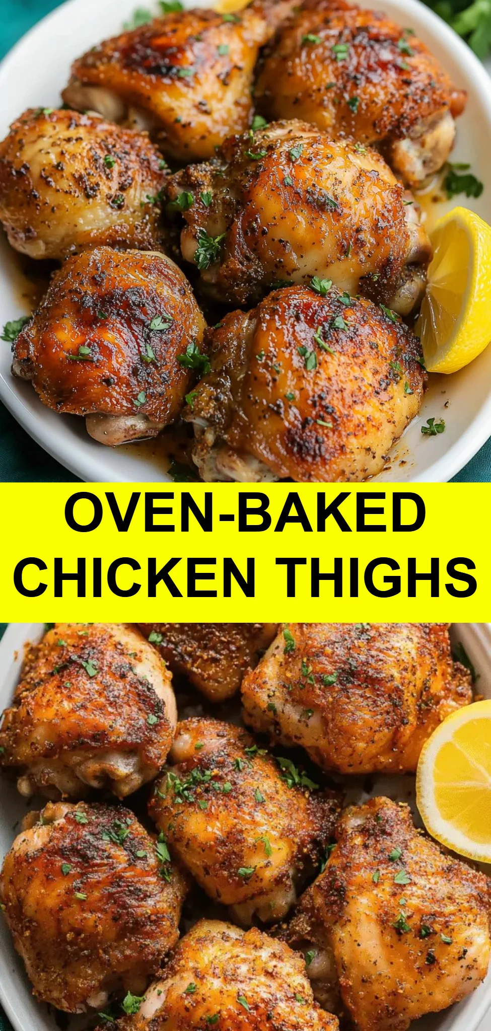 Oven-Baked Chicken Thighs