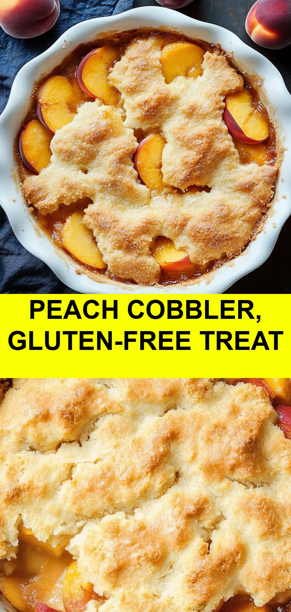 Peach Cobbler, Gluten-Free Treat