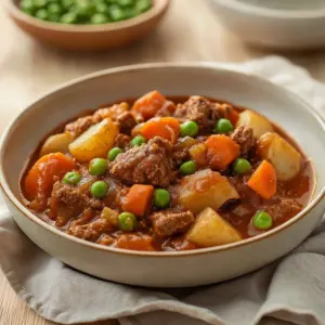 Delicious picadillo made with ground turkey served in a bowl