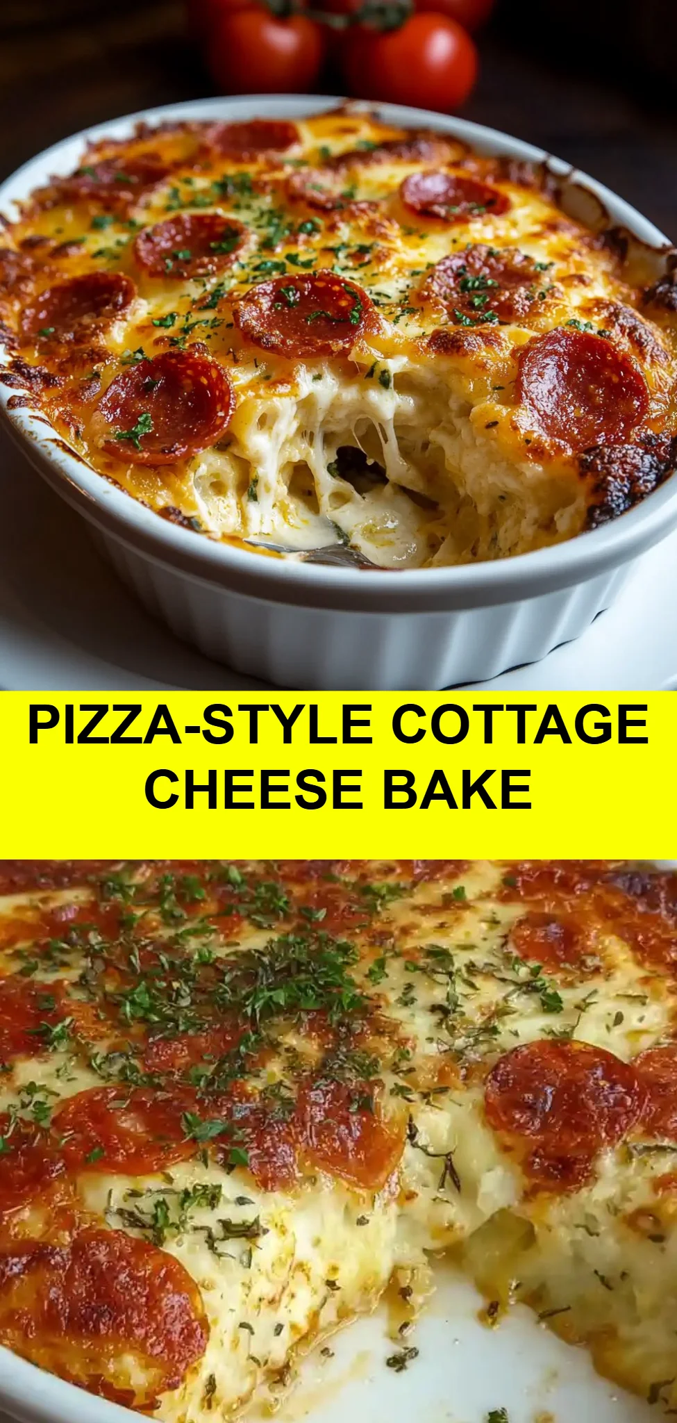Pizza-Style Cottage Cheese Bake