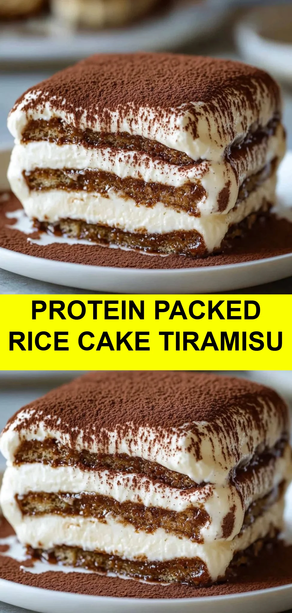 Protein Packed Rice Cake Tiramisu