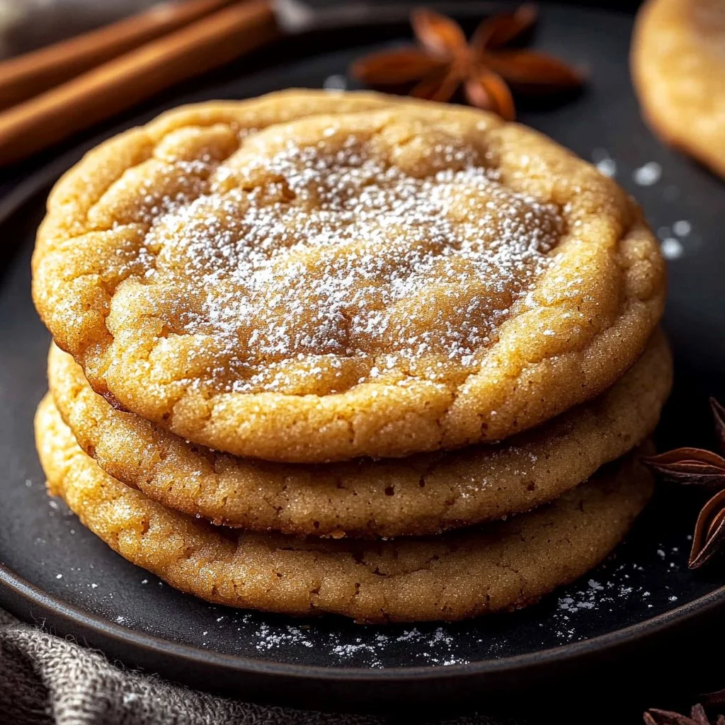 Homemade pumpkin cookies with spices displayed on a plate
