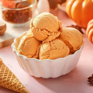Delicious homemade pumpkin pie topped with whipped cream