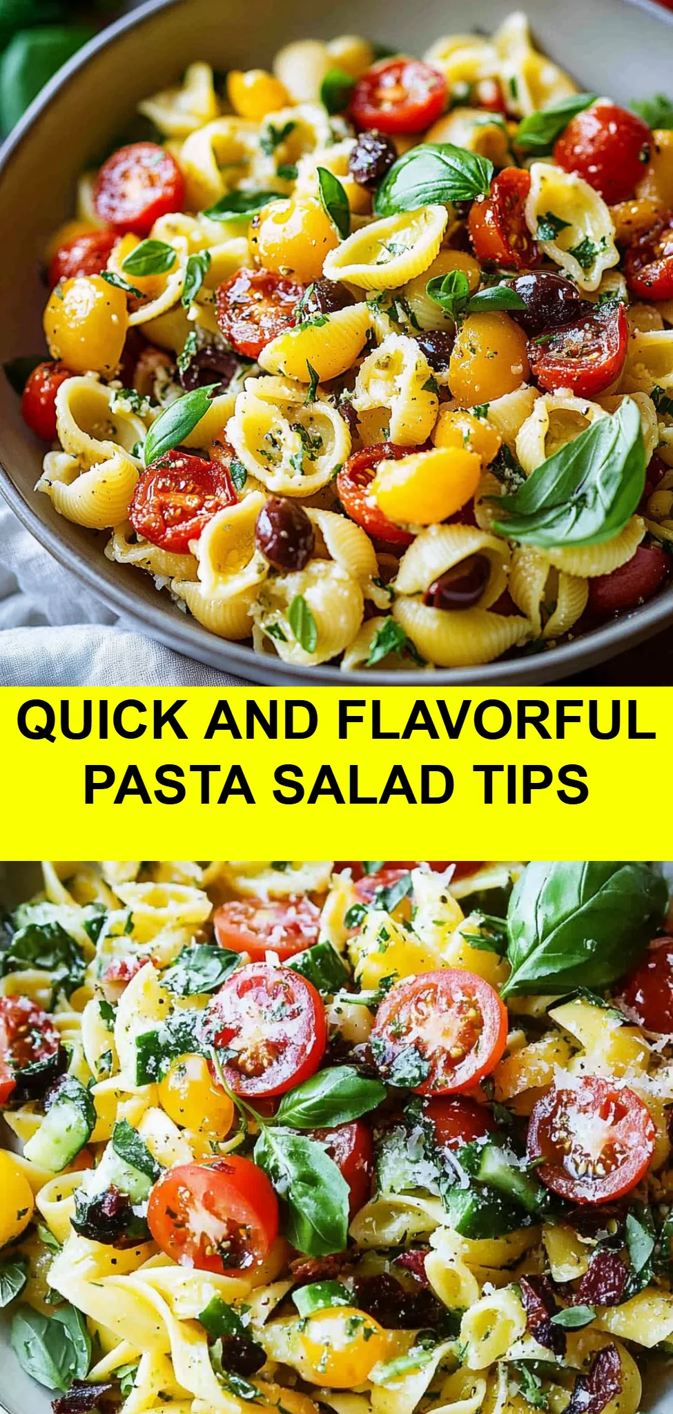 Quick and Flavorful Pasta Salad Tips