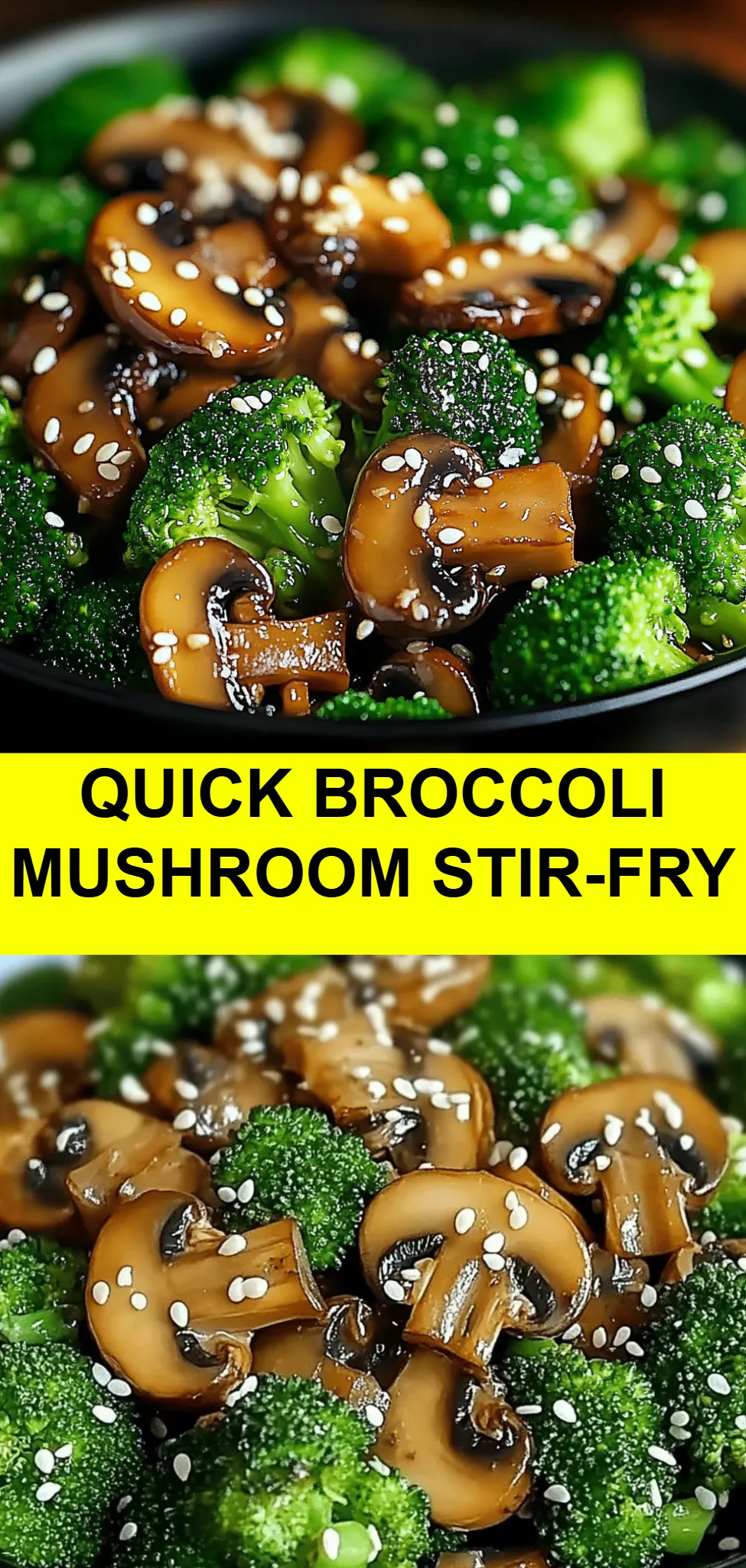 Quick Broccoli Mushroom Stir-Fry