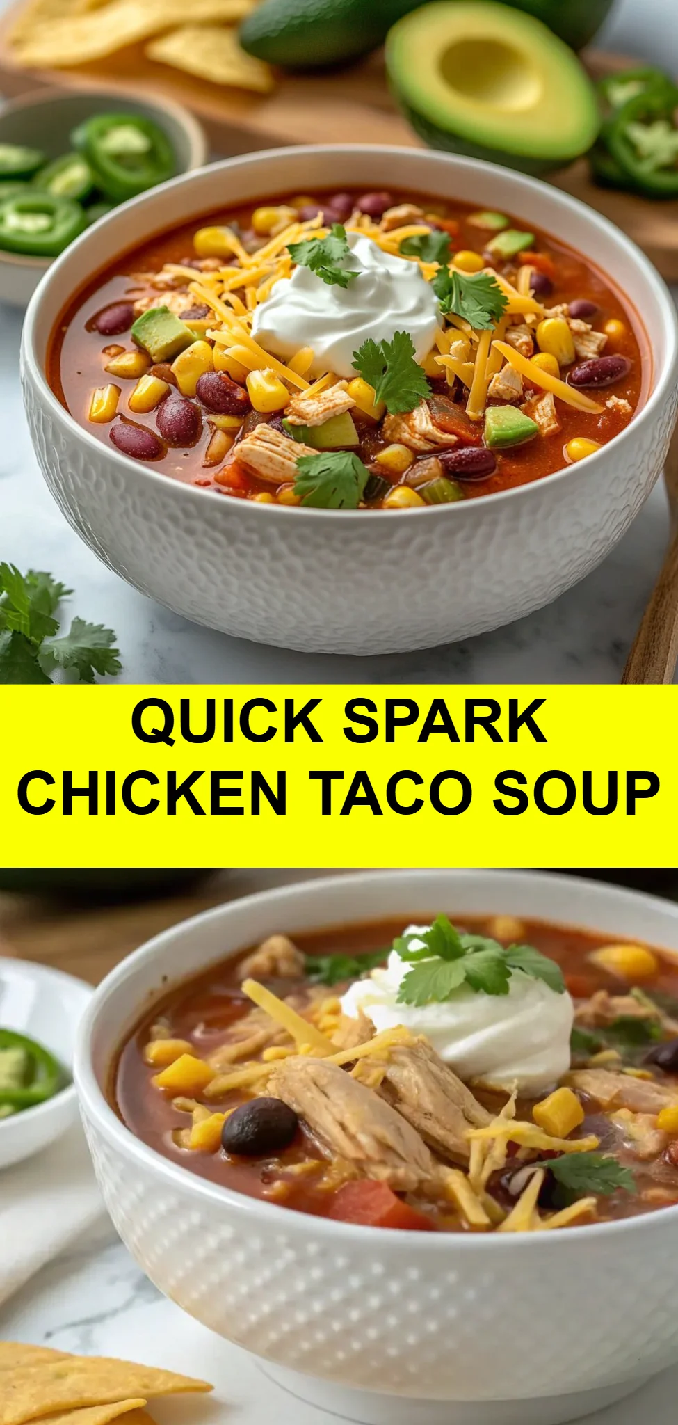 Quick Spark Chicken Taco Soup