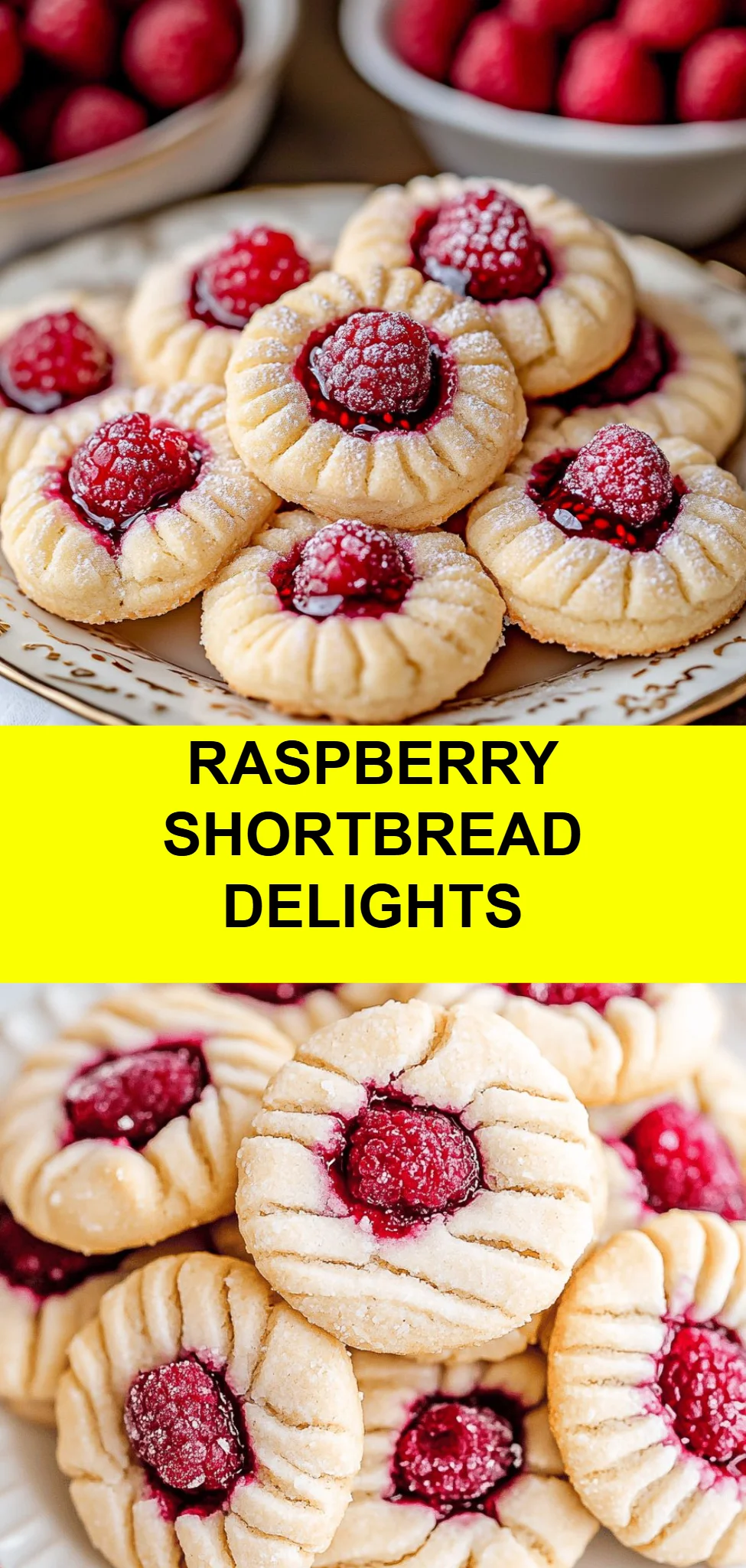 Raspberry Shortbread Delights