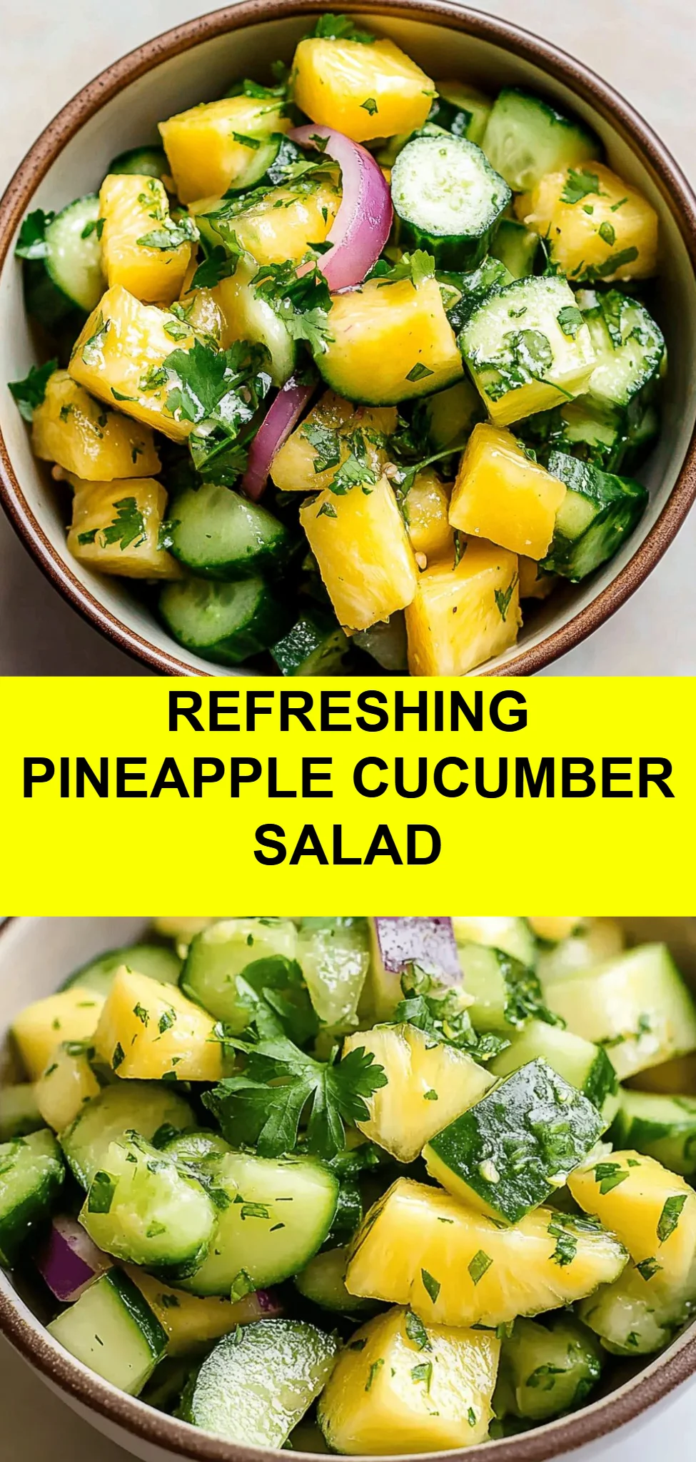 Refreshing Pineapple Cucumber Salad