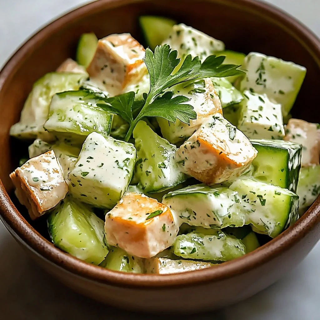 Freshly prepared Waldorf Salad with apples, walnuts, and celery