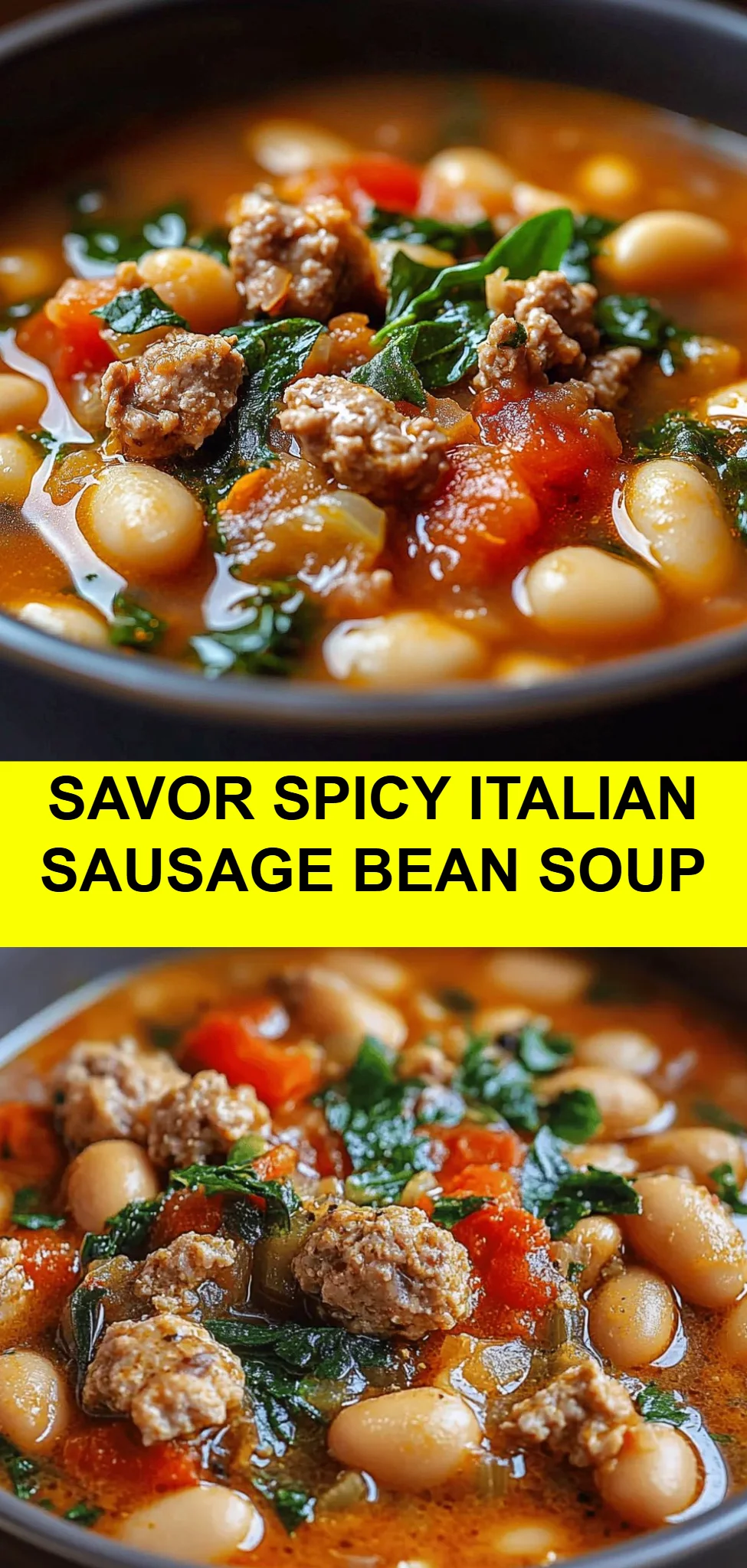 Savor Spicy Italian Sausage Bean Soup