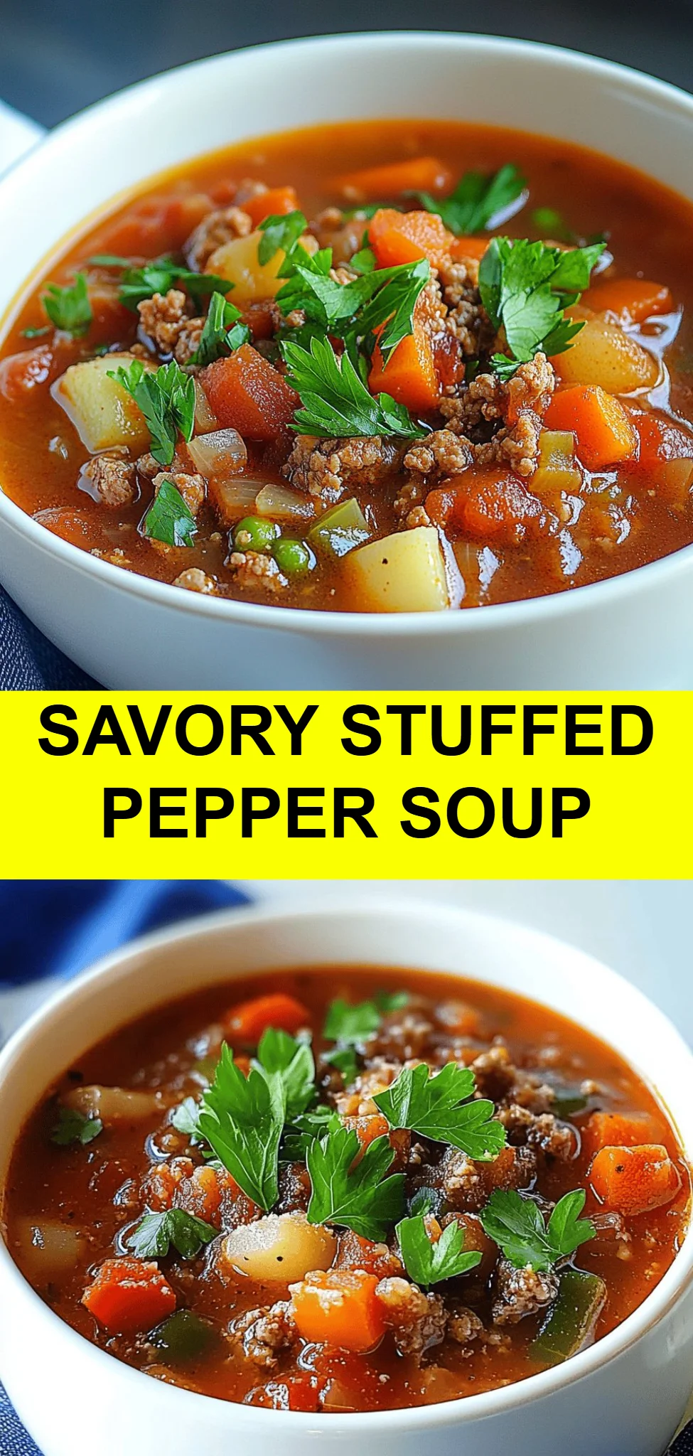 Savory Stuffed Pepper Soup
