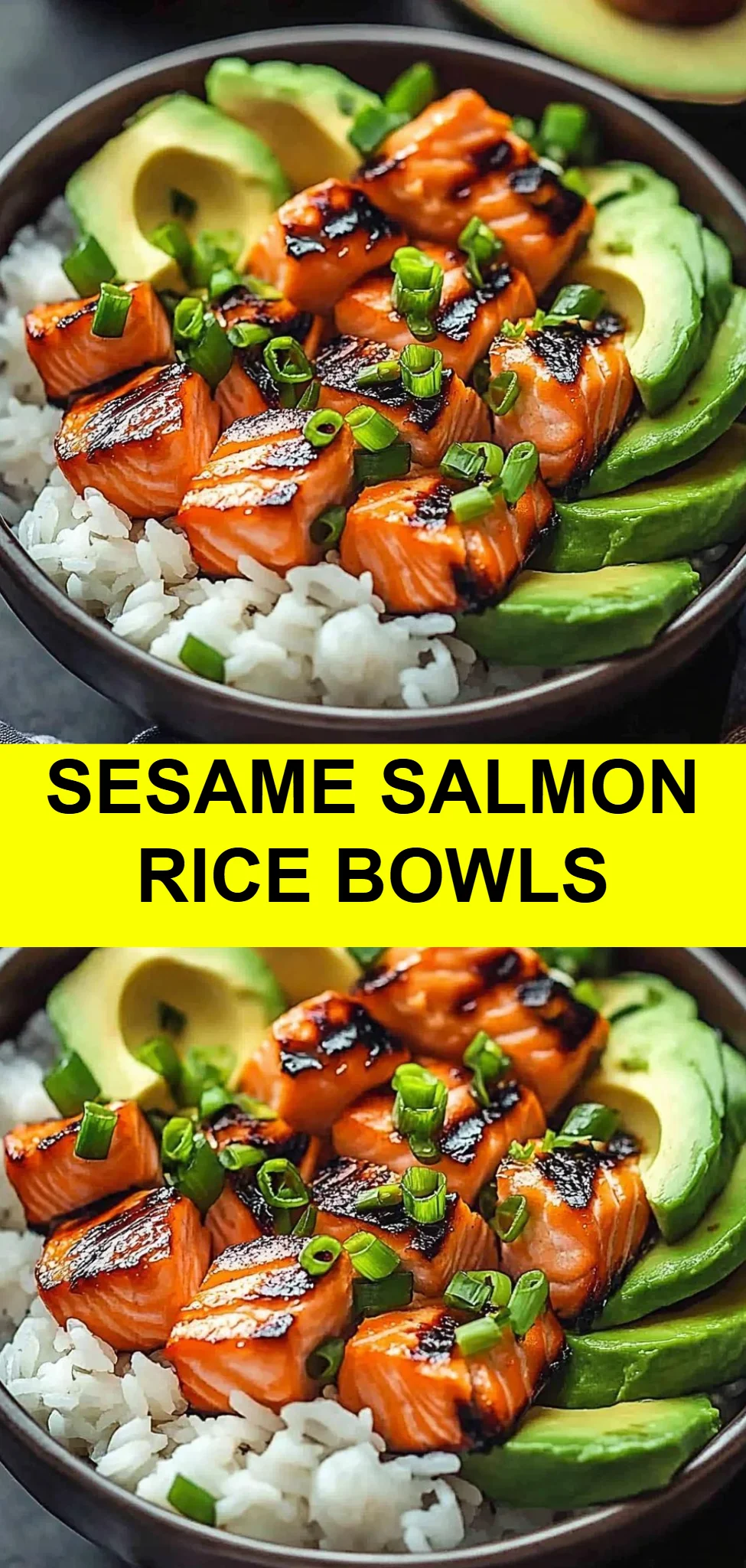 Sesame Salmon Rice Bowls