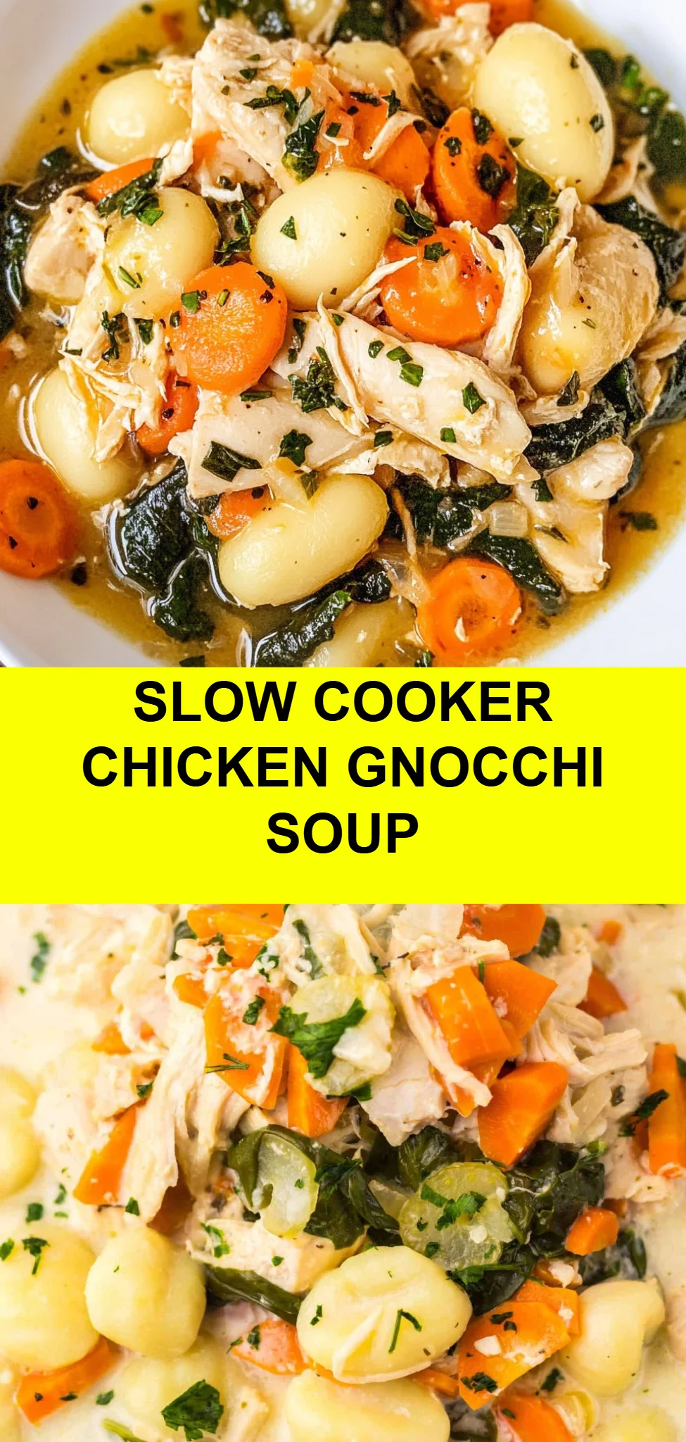 Slow Cooker Chicken Gnocchi Soup