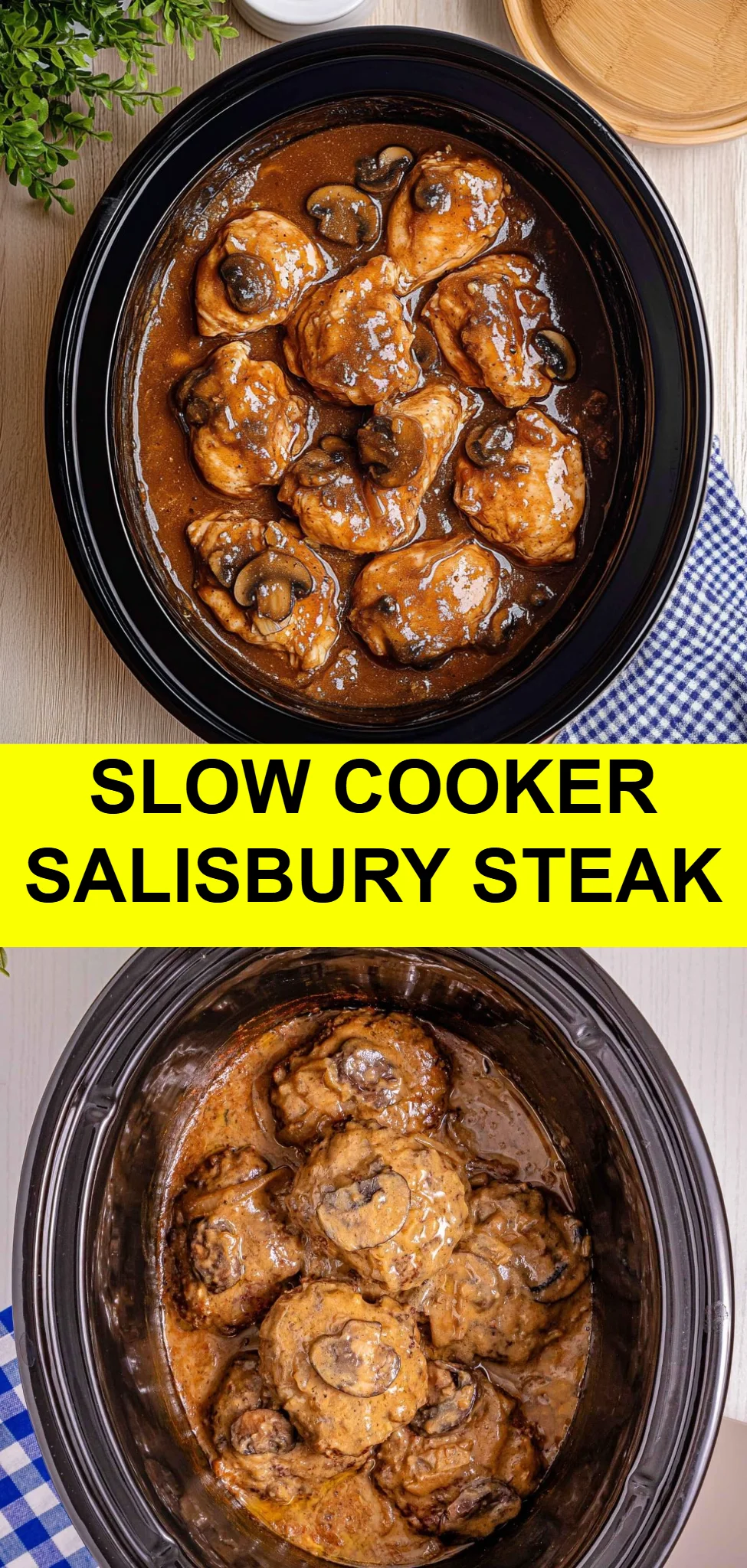 Slow Cooker Salisbury Steak