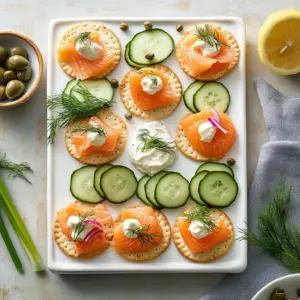 Delicious smoked salmon dish served elegantly for a NYT Mini feature.