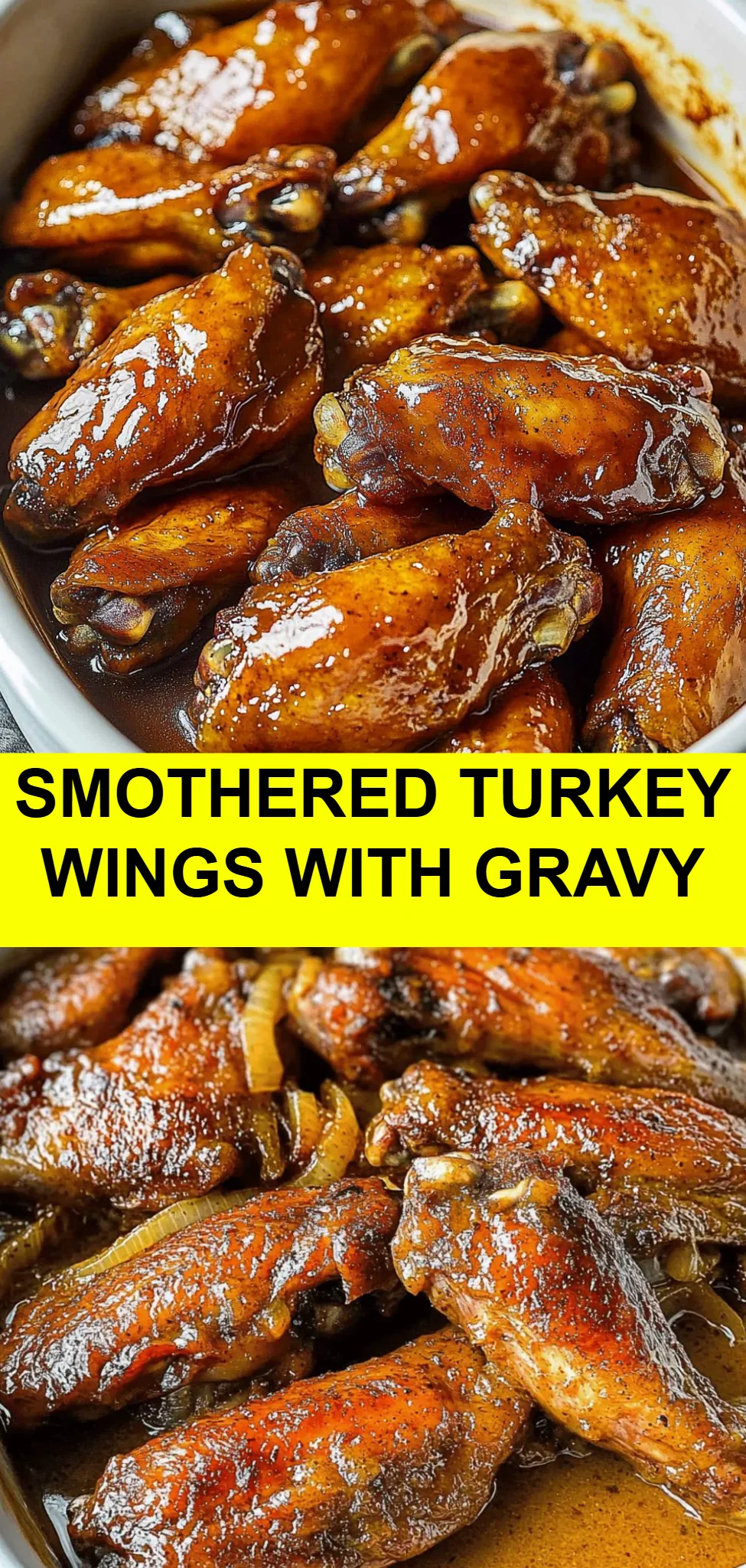 Smothered Turkey Wings with Gravy