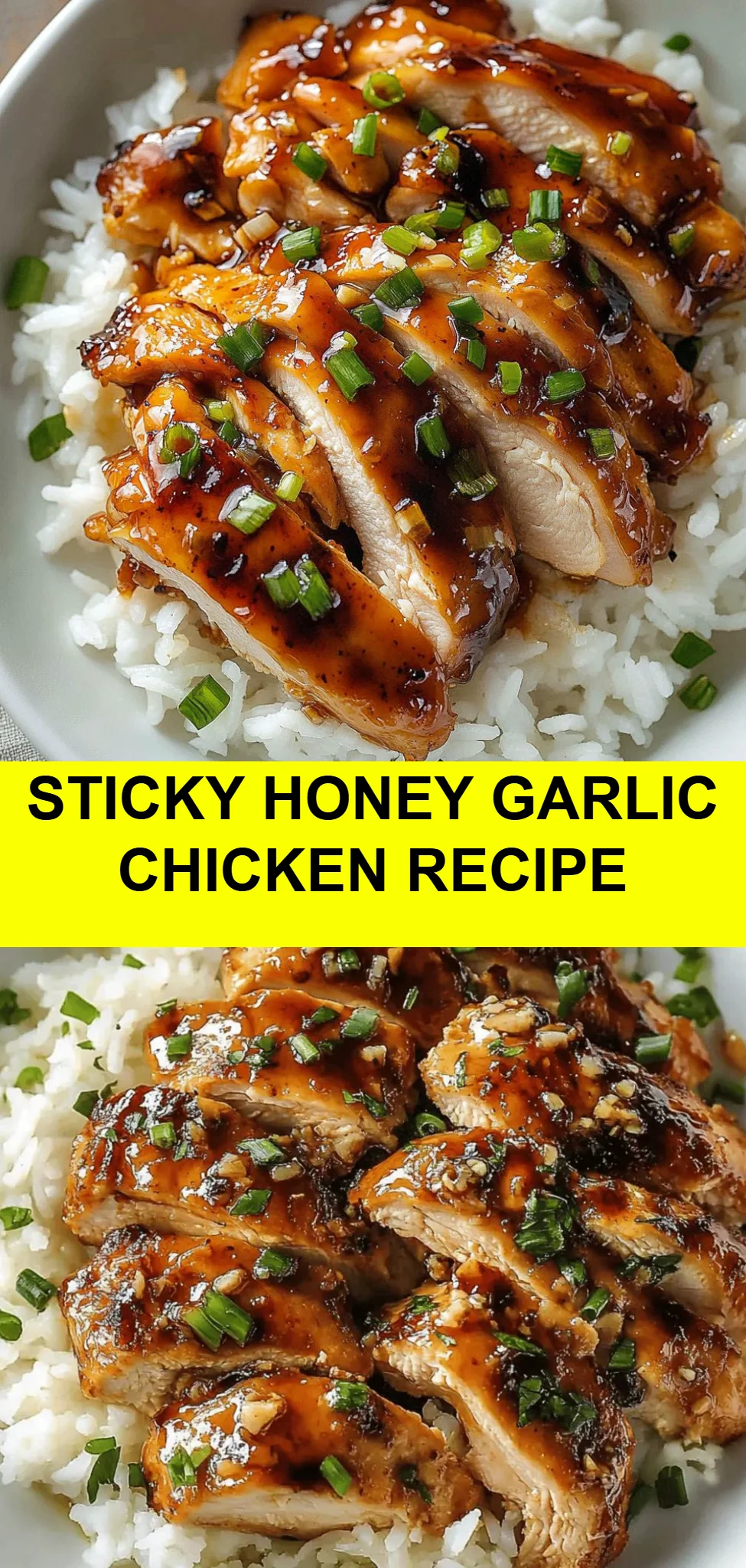 Sticky Honey Garlic Chicken Recipe