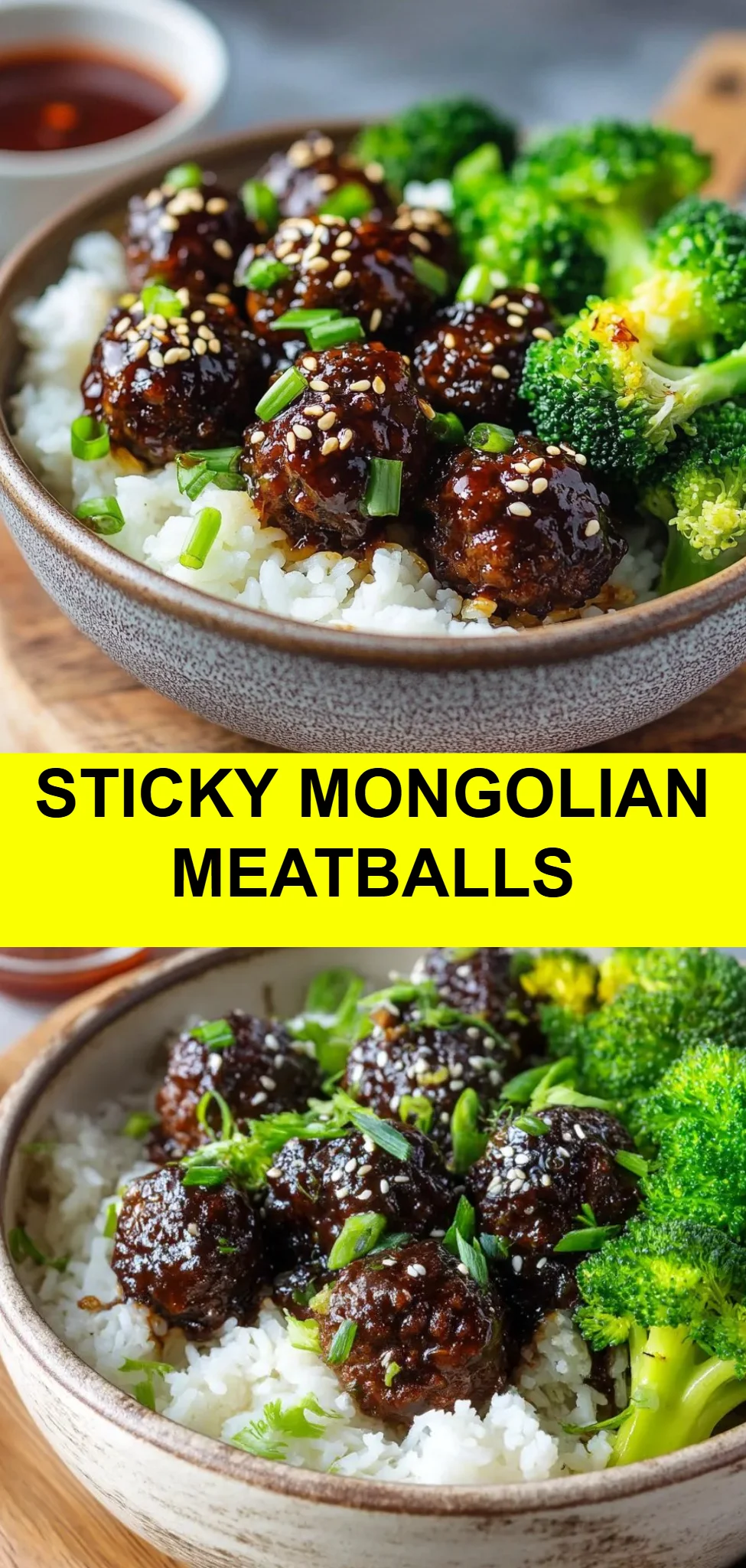 Sticky Mongolian Meatballs
