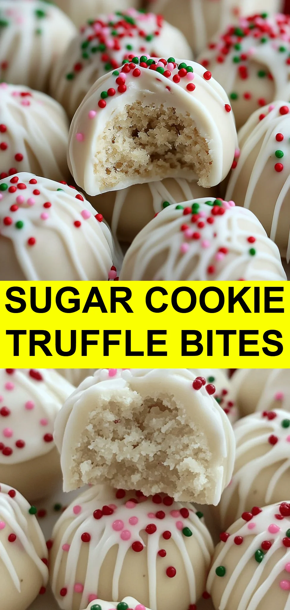 Sugar Cookie Truffle Bites
