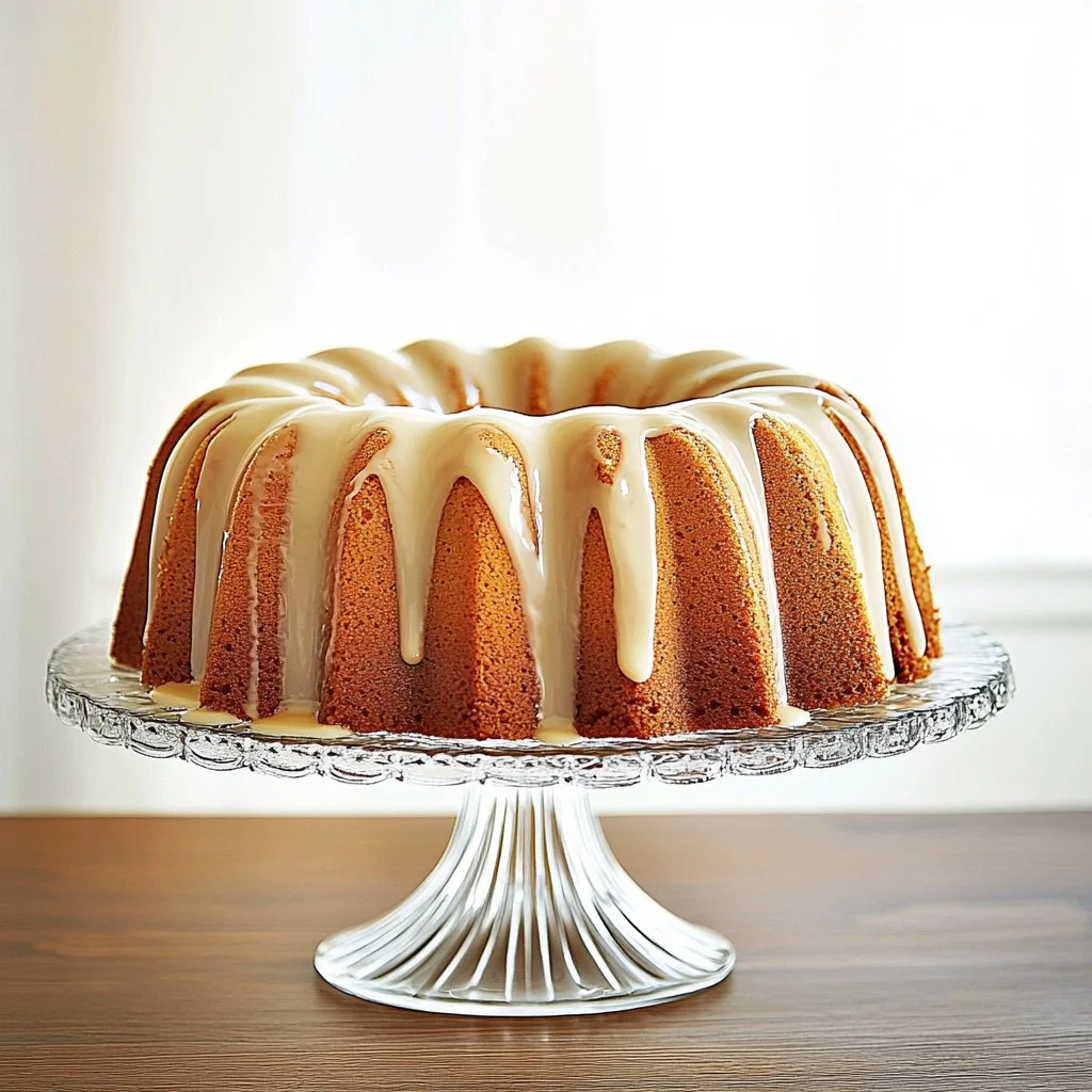 Delicious sugary brown pound cake slice on a plate