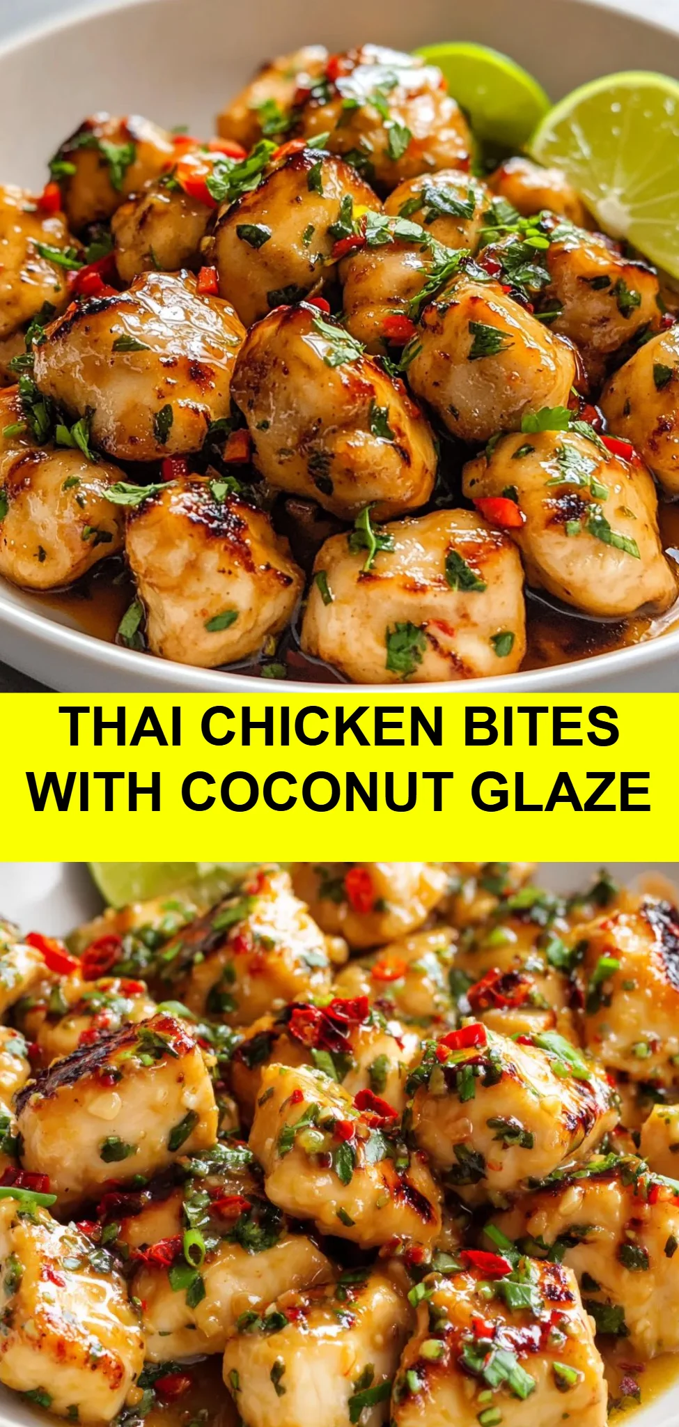 Thai Chicken Bites with Coconut Glaze