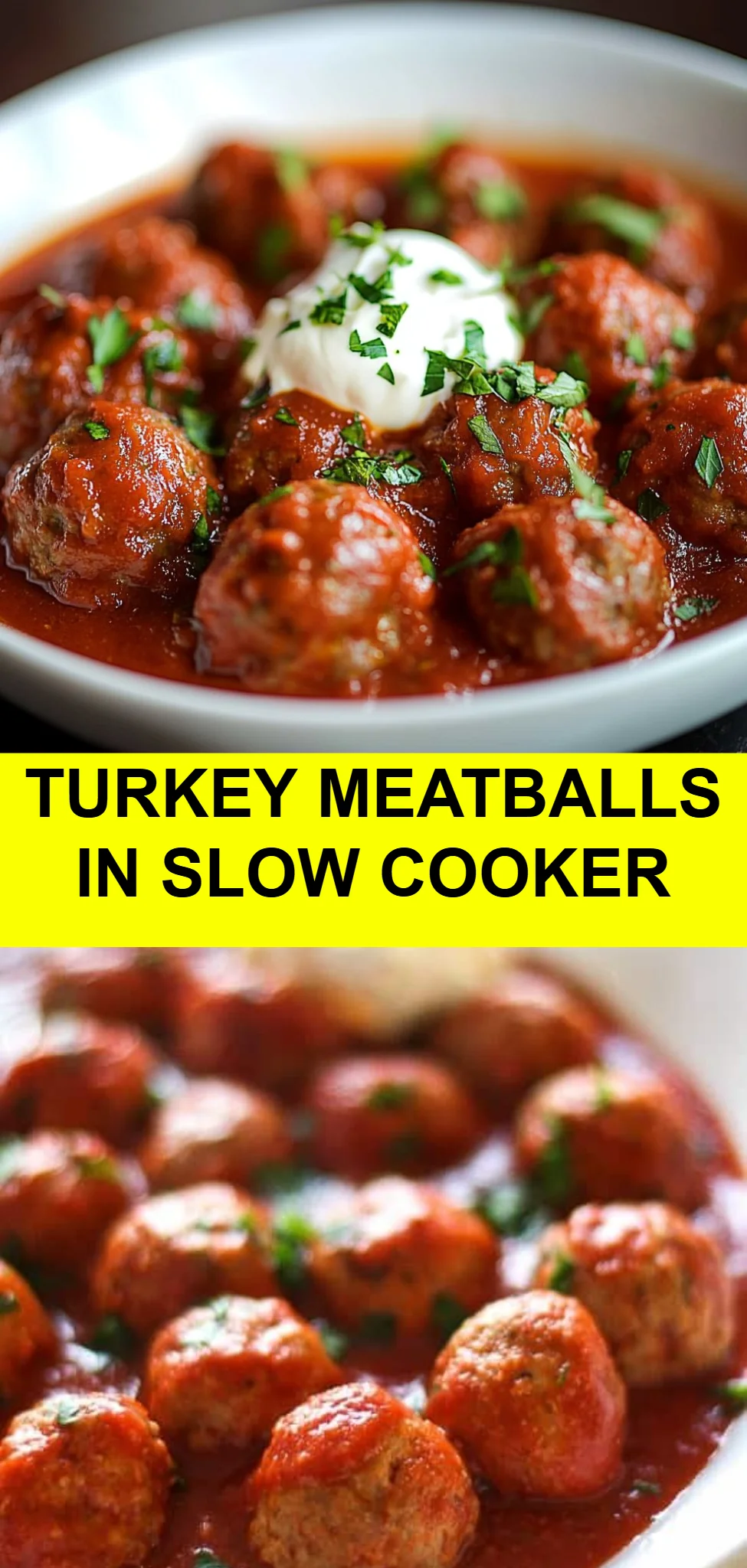 Turkey Meatballs in Slow Cooker