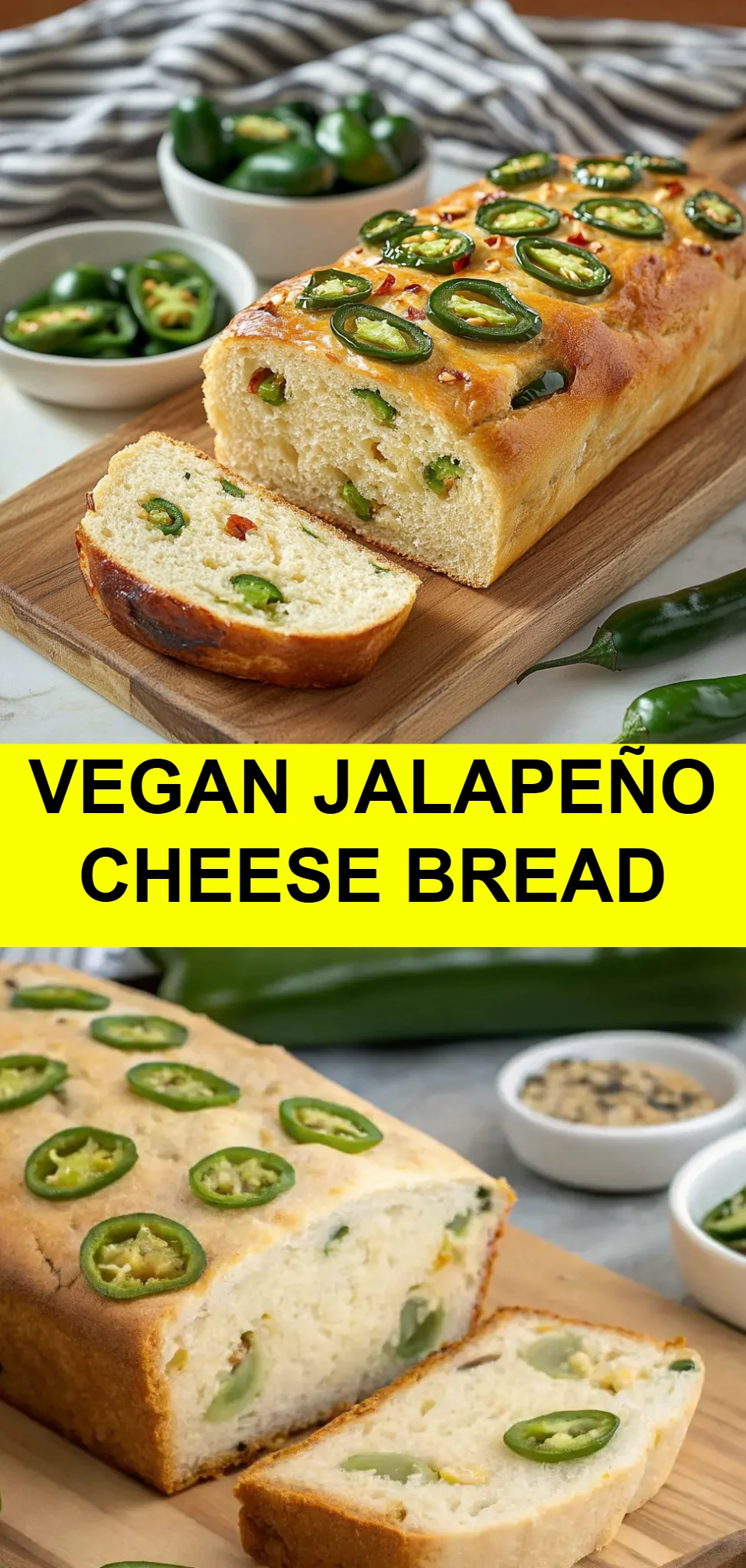 Vegan Jalapeño Cheese Bread